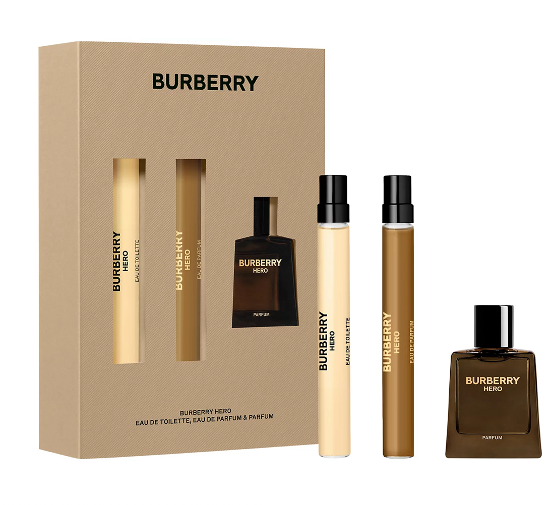 Set 3 chai nước hoa nam Burberry Hero Fragrance